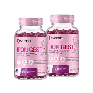 KIT 2 IRON GEST - VITAMÍNICO PARA GESTANTES (120 GOMAS)