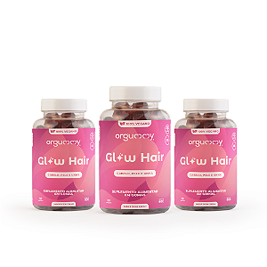 Glow Hair Orgummy - 90 unidades - para 3 meses