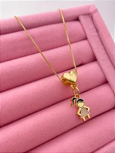 Colar com Pingente Menina