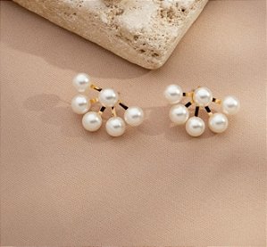 Brinco Leque de Pérolas