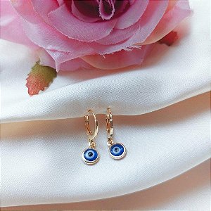 Brinco Argolinha Click Olho Grego