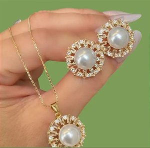 Conjunto Flor Pérola