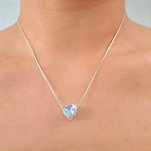 Colar Coração Ponto de Luz