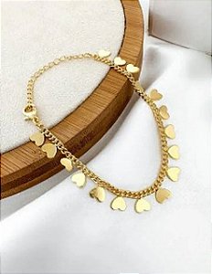 Pulseira Corações