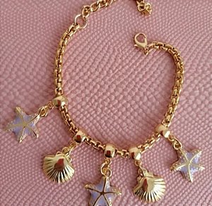 Pulseira Berloque Sol e Mar