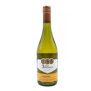 Vinho Branco Chileno Chardonnay Santa Rita 3 Medallas