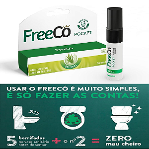 Freecô Bloqueador De Odores Sanitários - Original Pocket 15ml