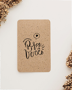 Bilhetinho Cartão Personalizado