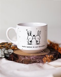 Xícara personalizada melhor que chocolate