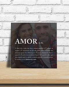 Azulejo personalizado com foto significado amor