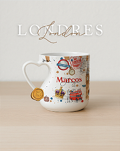 Caneca Londres personalizada — Coleção Mundi