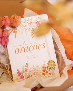 Moleskine minhas orações - arte floral meu jardim rosé 14x21cm