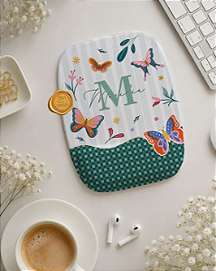 Mousepad ergonômico personalizado borboletas