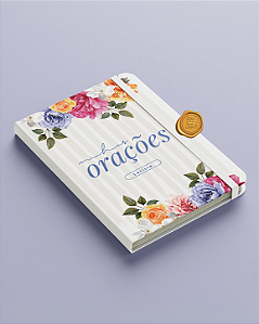 Moleskine meu diário de orações personalizado arte floral meu jardim lilás