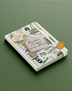 Moleskine personalizado minhas cartas para Deus com arte stickers verde