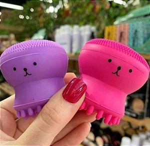 Esponja Polvo de Silicone Esfoliante e Limpeza Facial