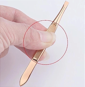 Pinça Aço Inoxidável Banhado A Ouro Pinça Sobrancelha