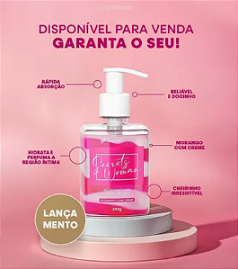 Gel Aromatizante Hidratante Beijável Morango Secrets Woman 240g SWISS BEAUTY BELKIT