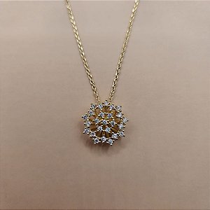 COLAR CHUVEIRO DOURADO