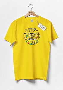 Camiseta Salve a força dos Orixás