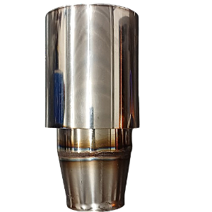 Ponteira simples esportiva em inox com 5 polegadas - UNION