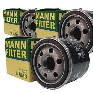 KIT 3 Filtros de óleo MANN W6610