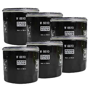 KIT 6 Filtros de óleo MANN W6610