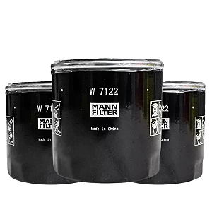 KIT 3 Filtros de óleo MANN W7122