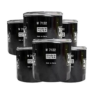 KIT 6 Filtros de óleo MANN W7122