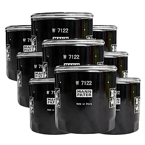 KIT 9 Filtros de óleo MANN W7122