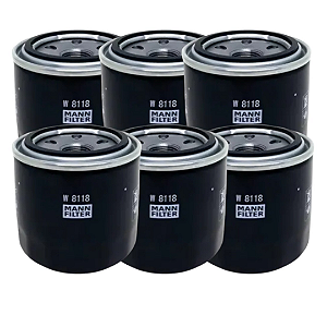 KIT 6 Filtros de óleo MANN W8118