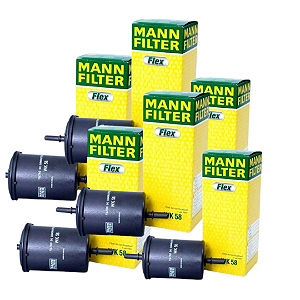 KIT 6 Filtros de combustível MANN WK58