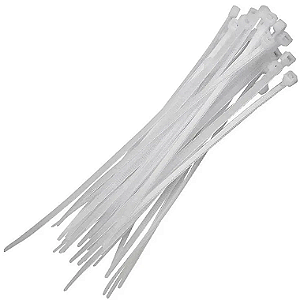 ABRAÇADEIRA DE NYLON 2,5X100 NATURAL 20 PC