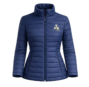 JAQUETA PUFFER AZUL MARINHO MÃES QUE ORAM