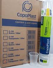 Copo plástico 200 ml Copoplast frisado pct c/100