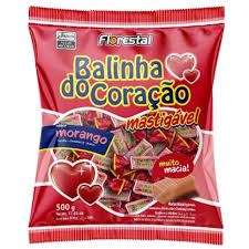 BALA CORAÇÃO FLORESTAL 500G MASTIGÁVEL