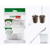 KIT GOURMET COPO + PAZINHA C/10 UN