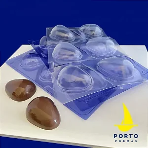 FORMA OVO LISO PARA 100G PRO (1 FLEXÍVEL E 2 RÍGIDAS)