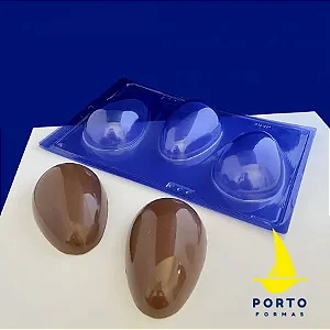 FORMA OVO LISO 250G PRO ( 1 FLEXÍVEL E 2 RÍGIDAS)