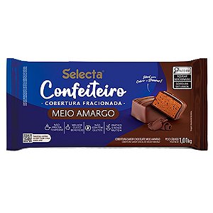 selecta confeiteiro cobertura fracionada meio amargo 1kg