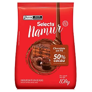 SELECTA NAMUR CHOCOLATE EM PO 50% CACAU 1KG