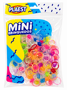 PLAEST MINI BRINQUEDO ANEL CRISTAL 50 UN