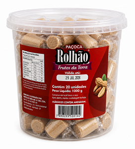 PAÇOCA ROLHÃO FRUTOS DA TERRA 20 UN