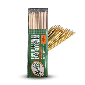 ESPETO DE BAMBU P/ CHURRASCO 30CM 50 UN MELLO