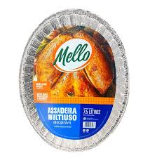 ASSADEIRA ALUMINIO OVAL 7,5L MELLO