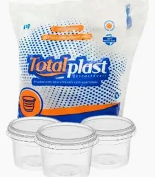 KIT POTE E TAMPA REDONDO 500ML TOTALPLAST