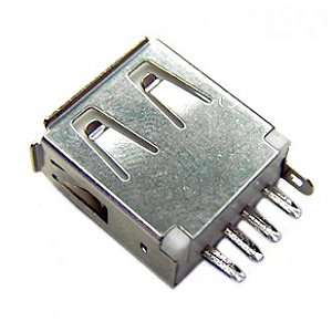 Conector USB Fêmea reto