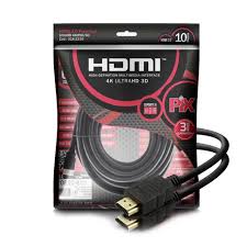 Cabo HDMI 10 Metros - 4K 2.0 ULTRAHD - PIX