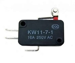 Chave Micro switch - 3T NA/NF - com Roldana - Curta