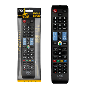 Controle Remoto TV Led Compatível Samsung Tecla Smart - PIX